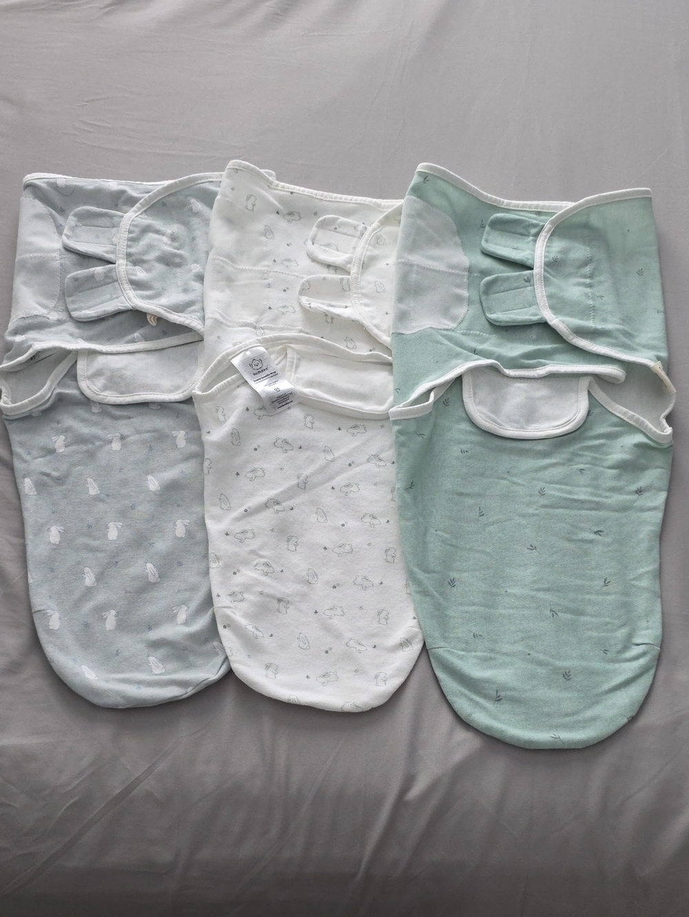 KeaBabies Baby Swaddle Wrap Set: Size 0-3 M